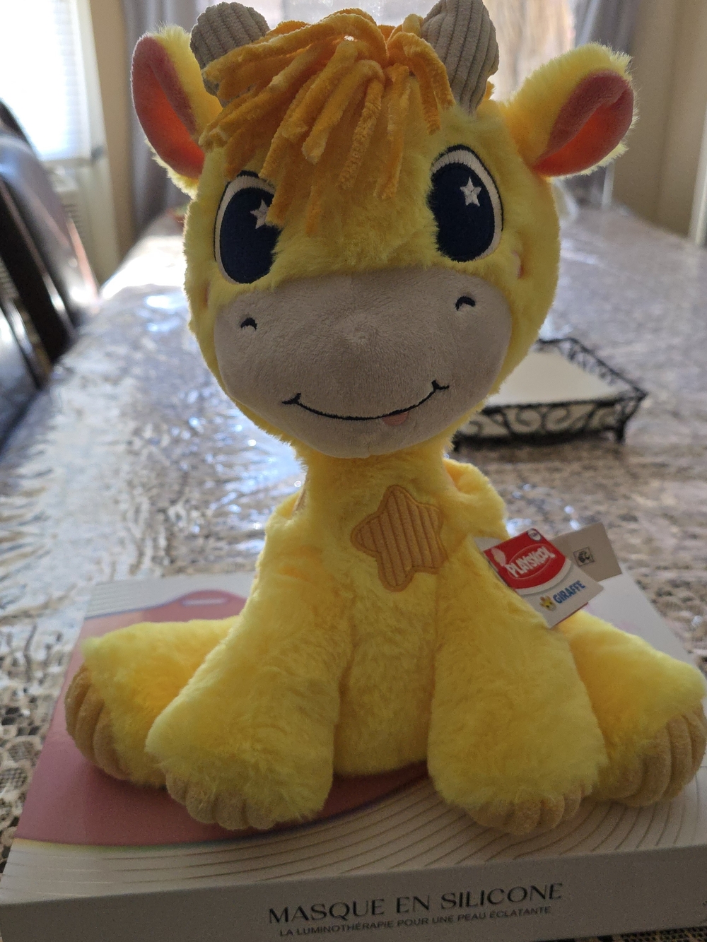 Plush Yellow Giraffe Stuffed Animal Plush Toy - Soft Cuddly Companion
